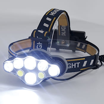 Pandelampe - 600 Lumen Genopl. hvid/rød