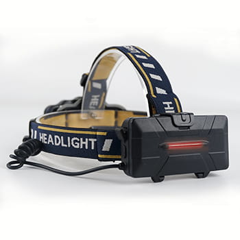 Pandelampe - 600 Lumen Genopl. hvid/rød