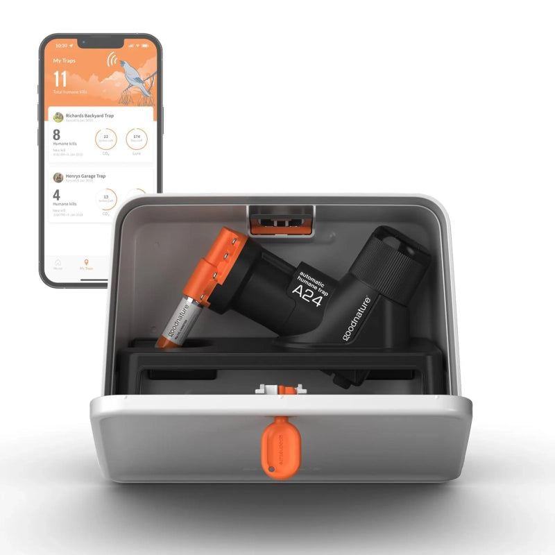 Rottefælde Musefælde GoodNature - PROFF Kit (Bluetooth + App) - Automatisk og giftfri fælde