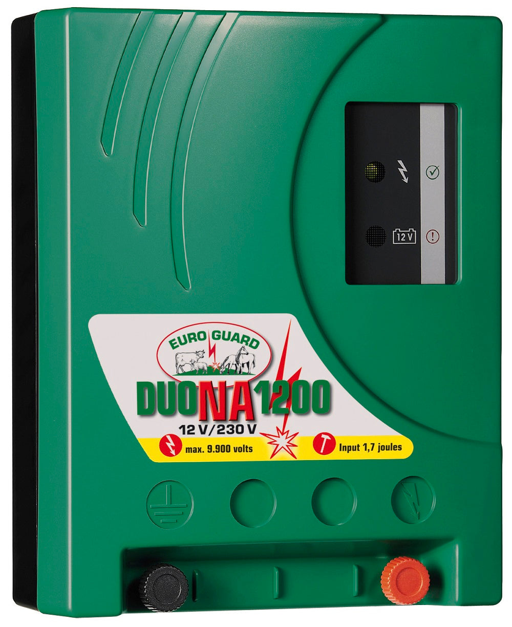 Plasthegn - Spændingsgiver til Elhegn - 230V / 12V - DUO-1200 - Stor