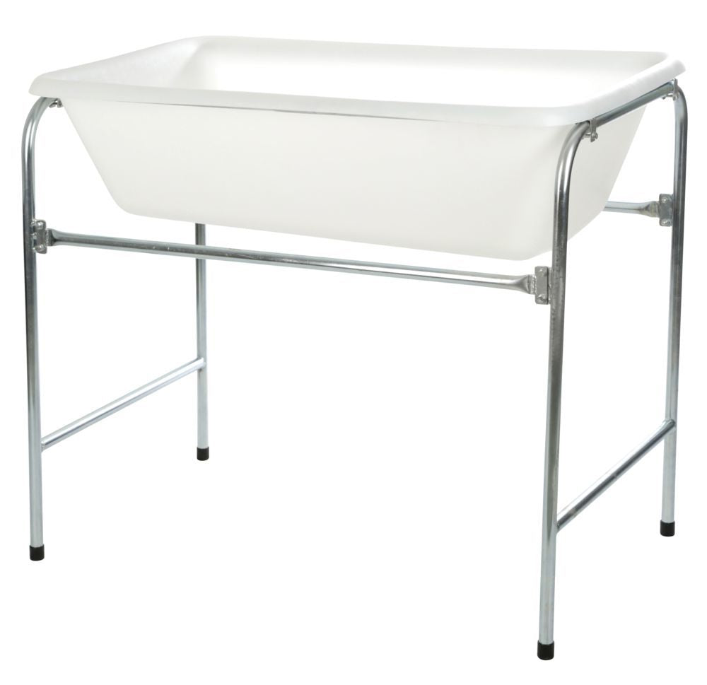 Plastikvask / Plastikkar / Vask - Polyethylene - 100 liter - Gulvstativ