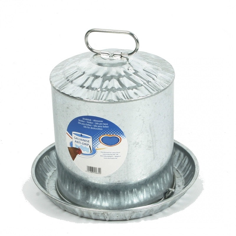 Hønsedrikkeautomat LaRoy - Galvaniseret - 7,5 liter