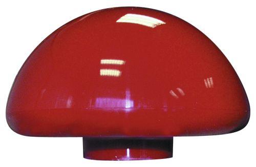 Flagknop rød plast - 16 cm