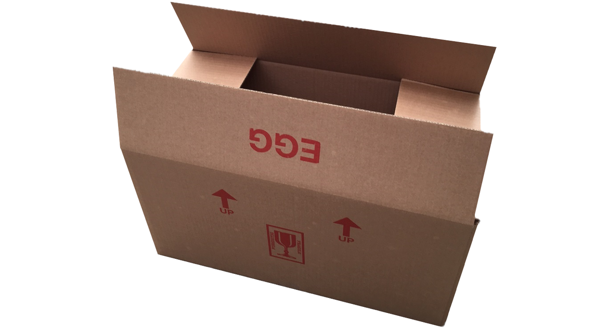 Ægkasse t/Fasanæg (18 bakker) - Papkasse til fasanæg