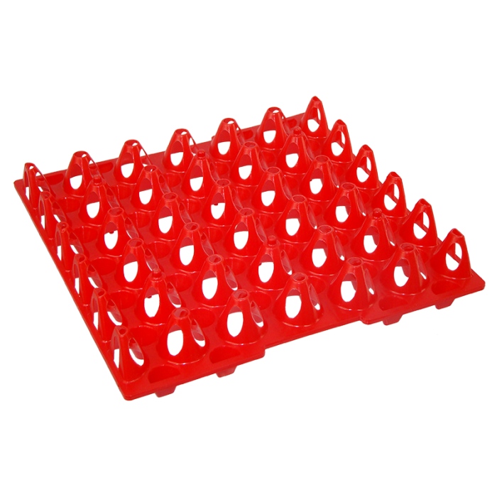 Æggebakke i plast til 30 æg - Rød