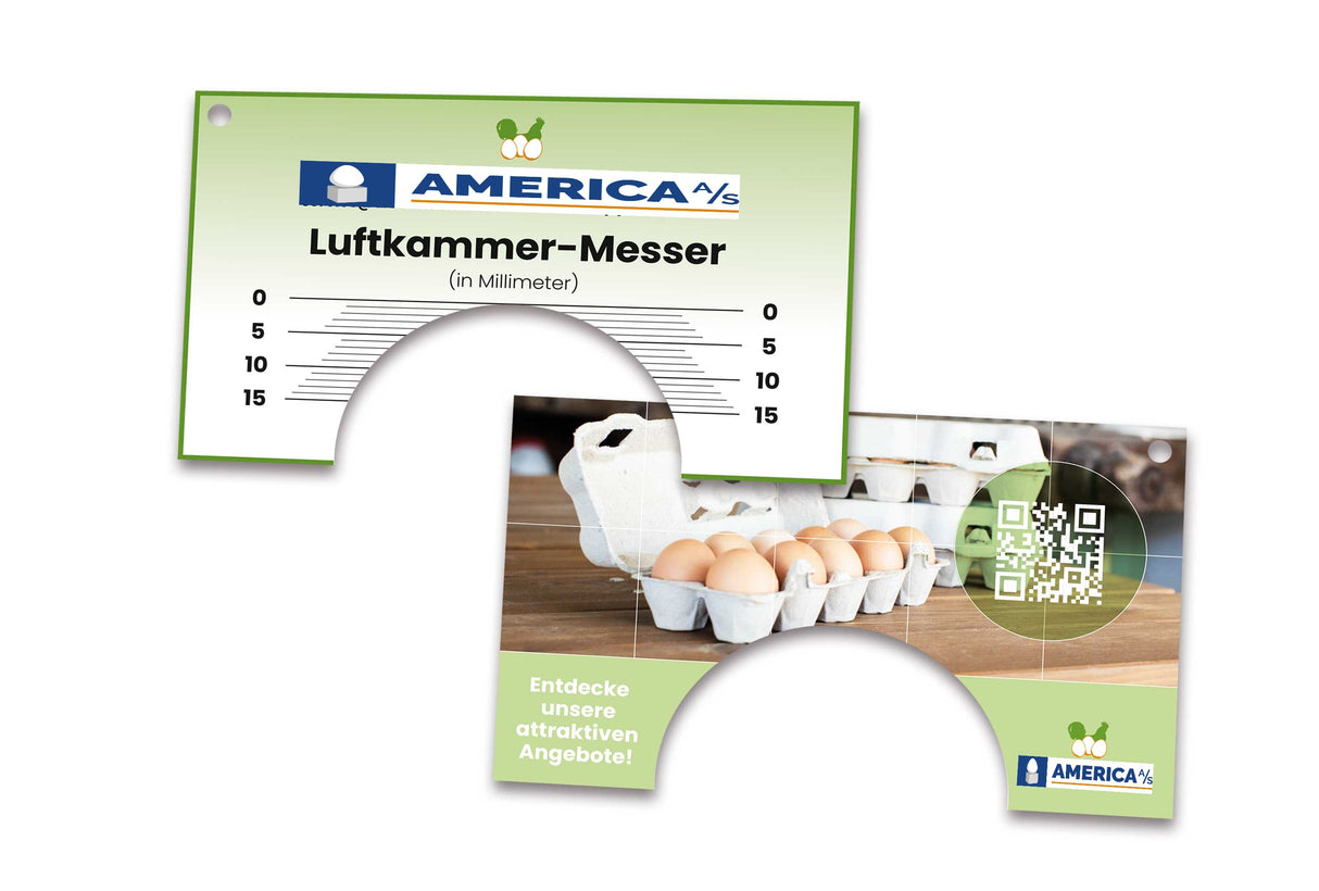 Luftblæremåler / Luftkammermåler til æg størrelse S til XL