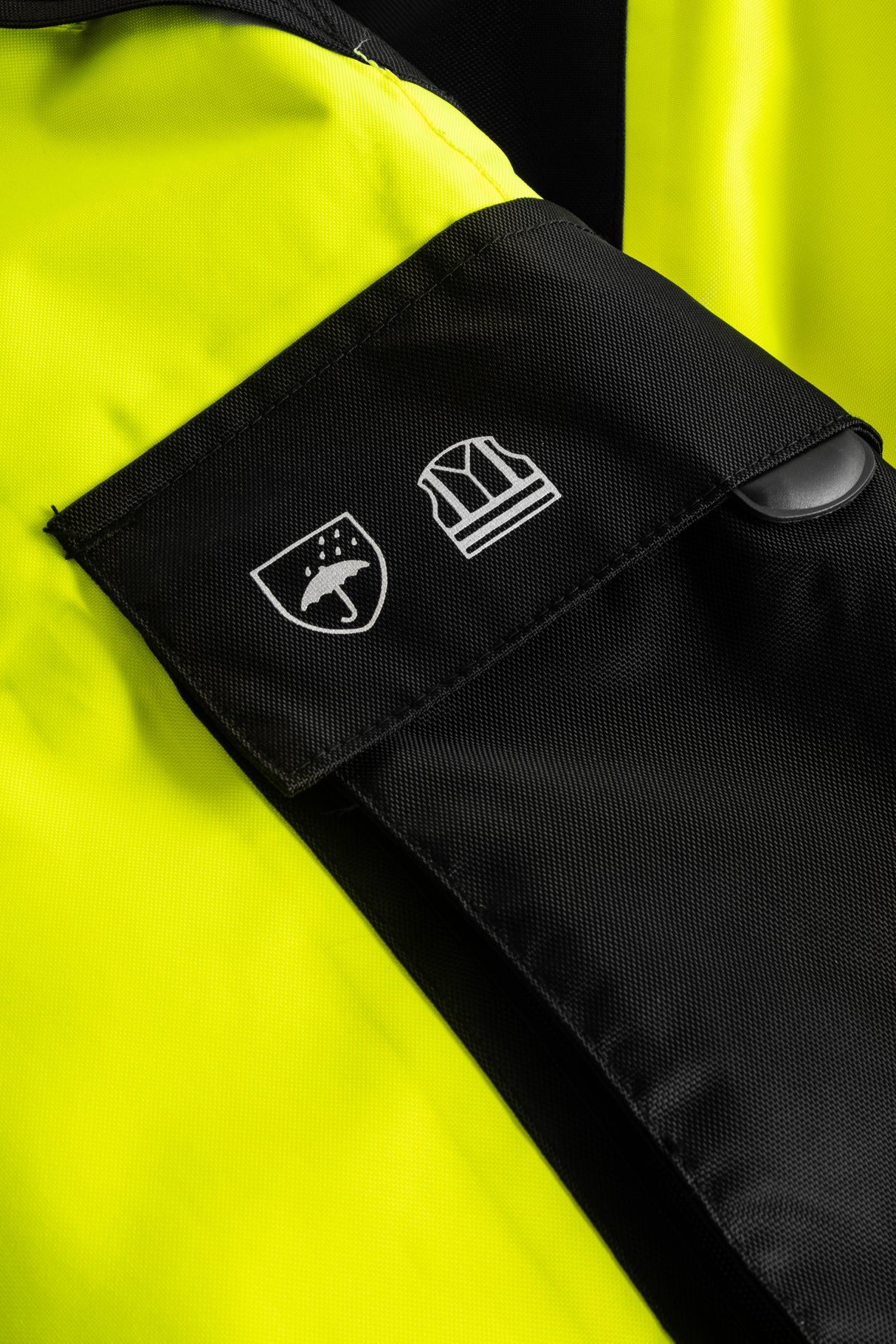 Åndbare Hi-Vis vinterbukser, beregnet til klatrebrug - Saturn Gul / Sort