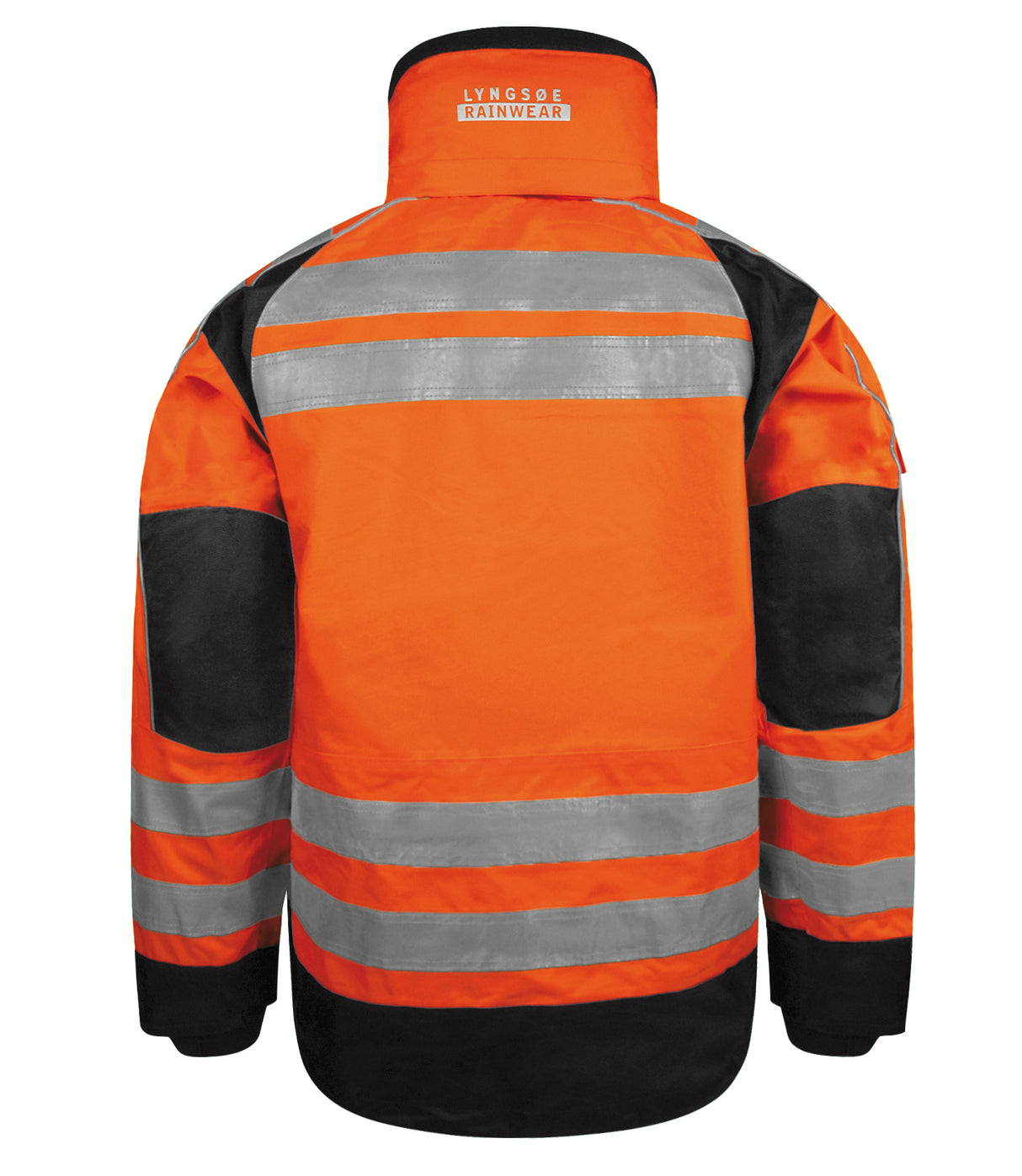 Åndbar Hi-Vis regnjakke, beregnet til klatrebrug - Hi-Vis Orange / Sort