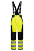 Åndbare Hi-Vis regnbukser, beregnet til klatrebrug - Saturn Gul / Sort
