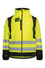 Åndbar Hi-Vis softshell jakke - Saturn Gul / Sort