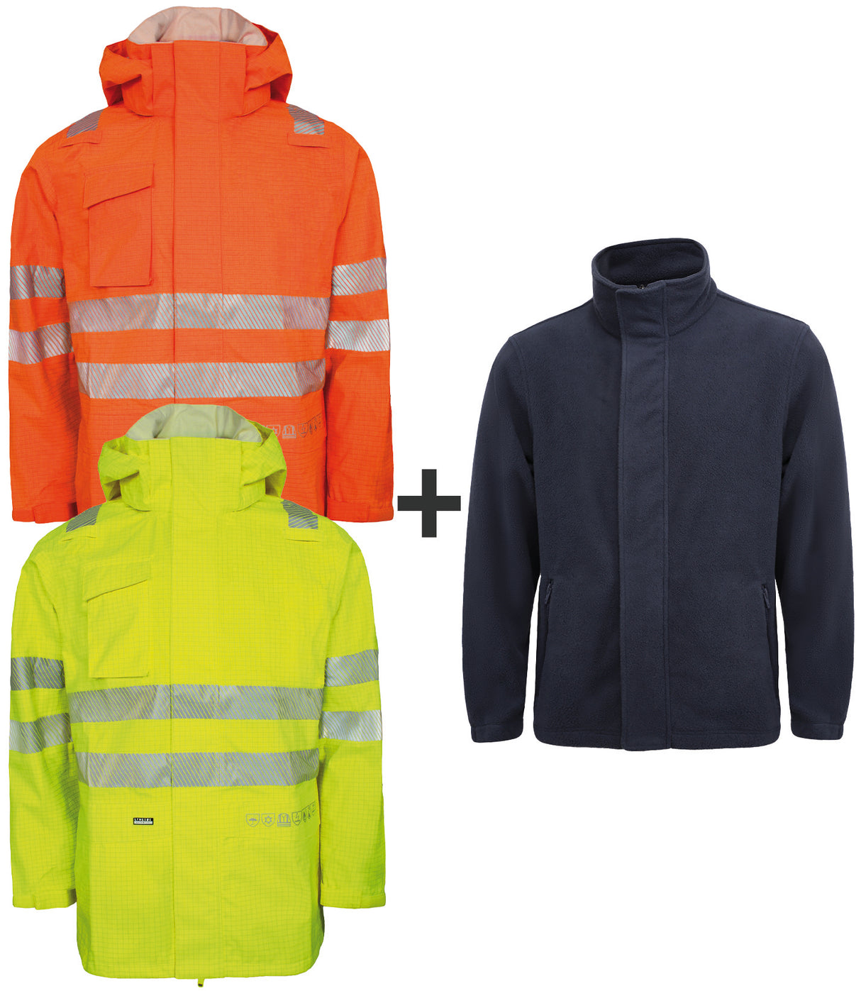 Multinorm Hi-Vis vinterjakke i kraftig rivfast kvalitet - Hi-Vis Orange