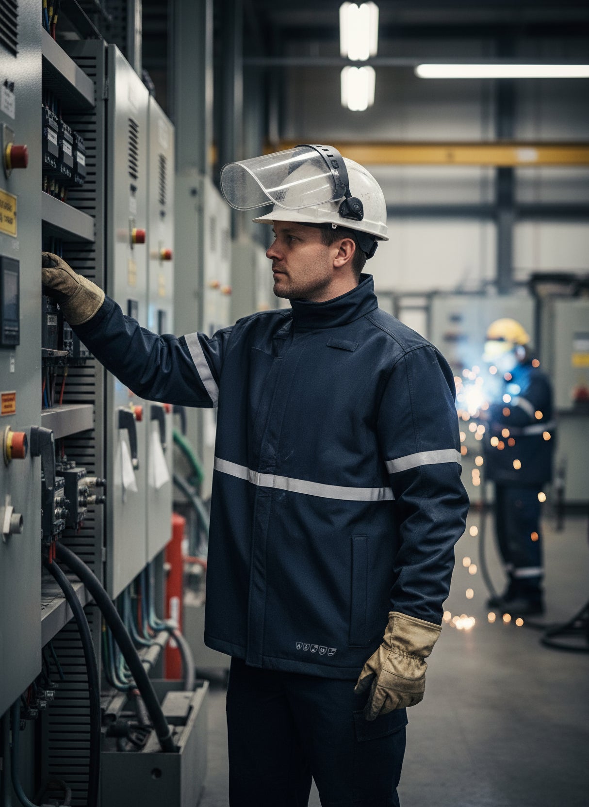 Multinorm softshell jakke i 3-lags kvalitet - Navy