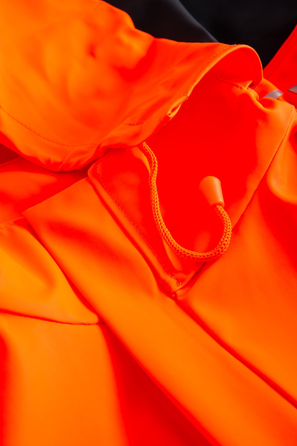 Multinorm Hi-Vis jakke i ekstra kraftig PVC kvalitet - Hi-Vis Orange / Navy