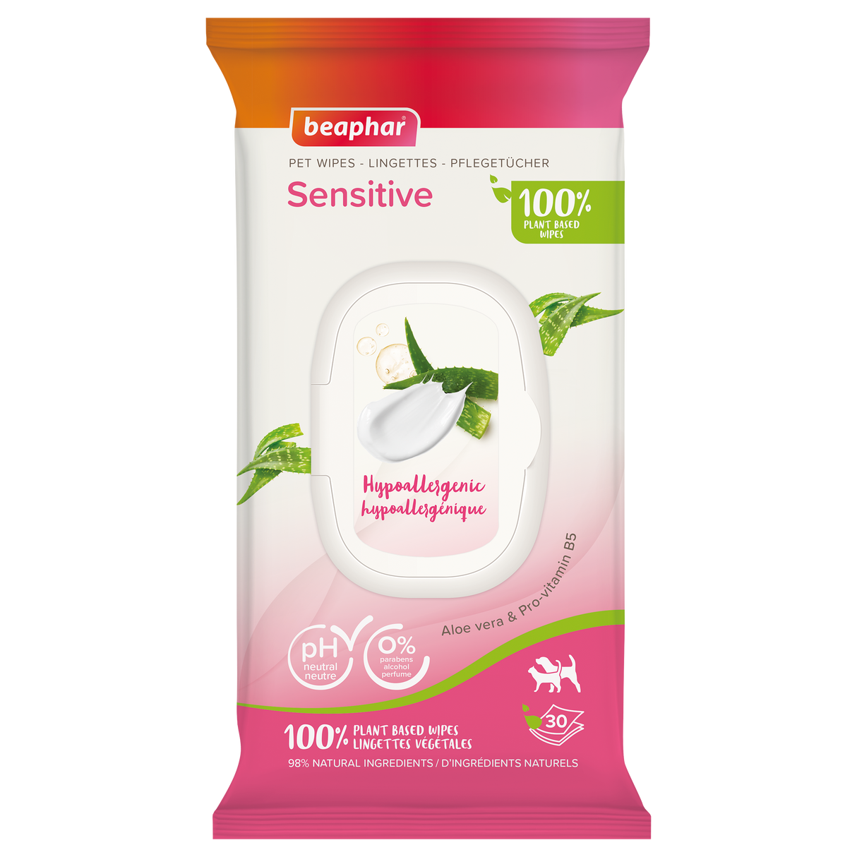 Beaphar BIO Pet Wipes Sensitive 30 pck