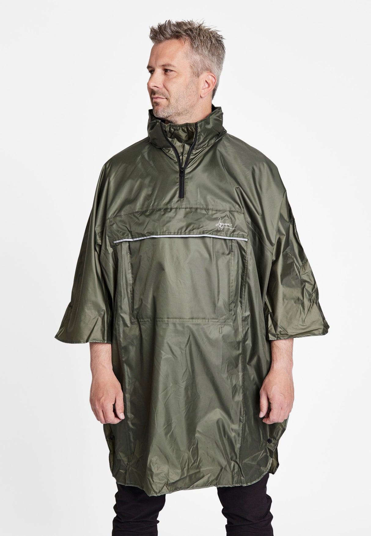 Poncho i polyester kvalitet - Sort