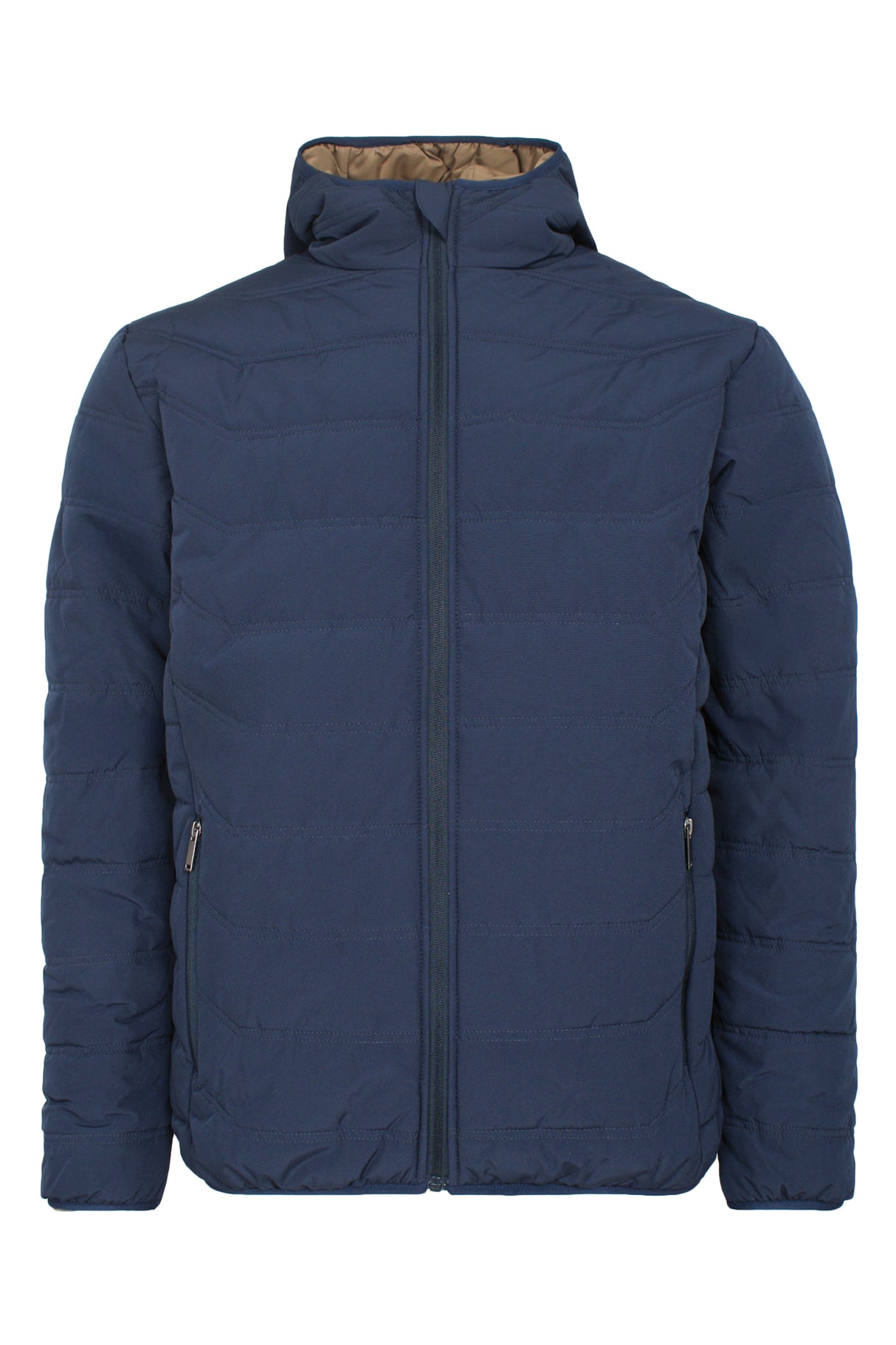 Vendbar jakke - Navy / Sand