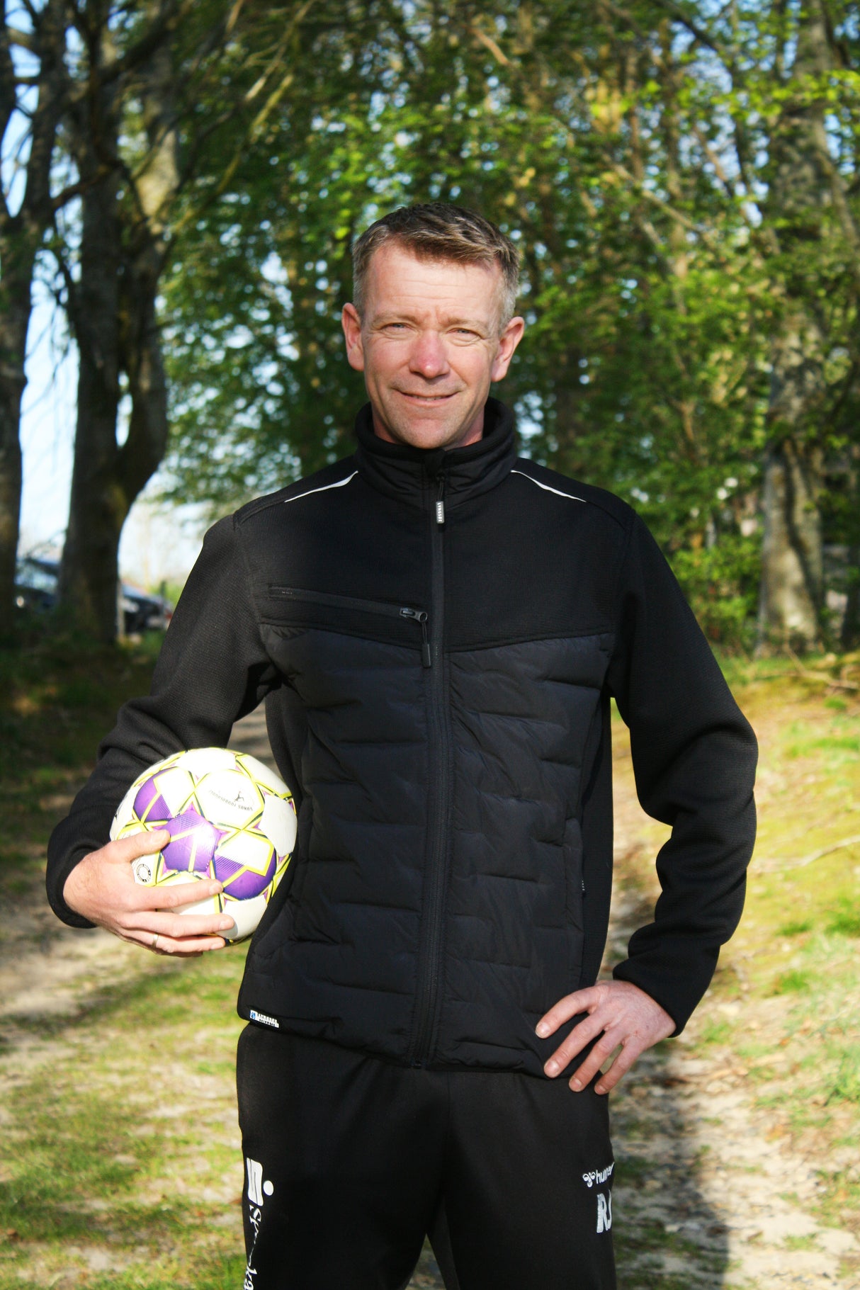 Quiltet Hybrid jakke - Sort