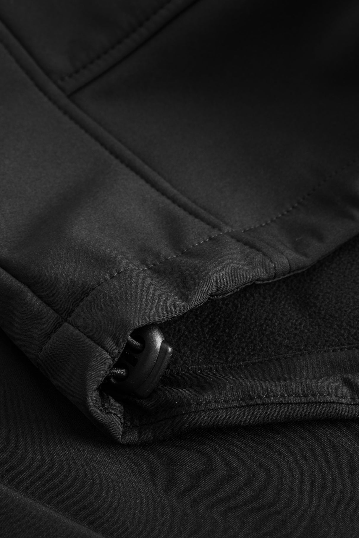Softshell jakke uden hætte - Sort