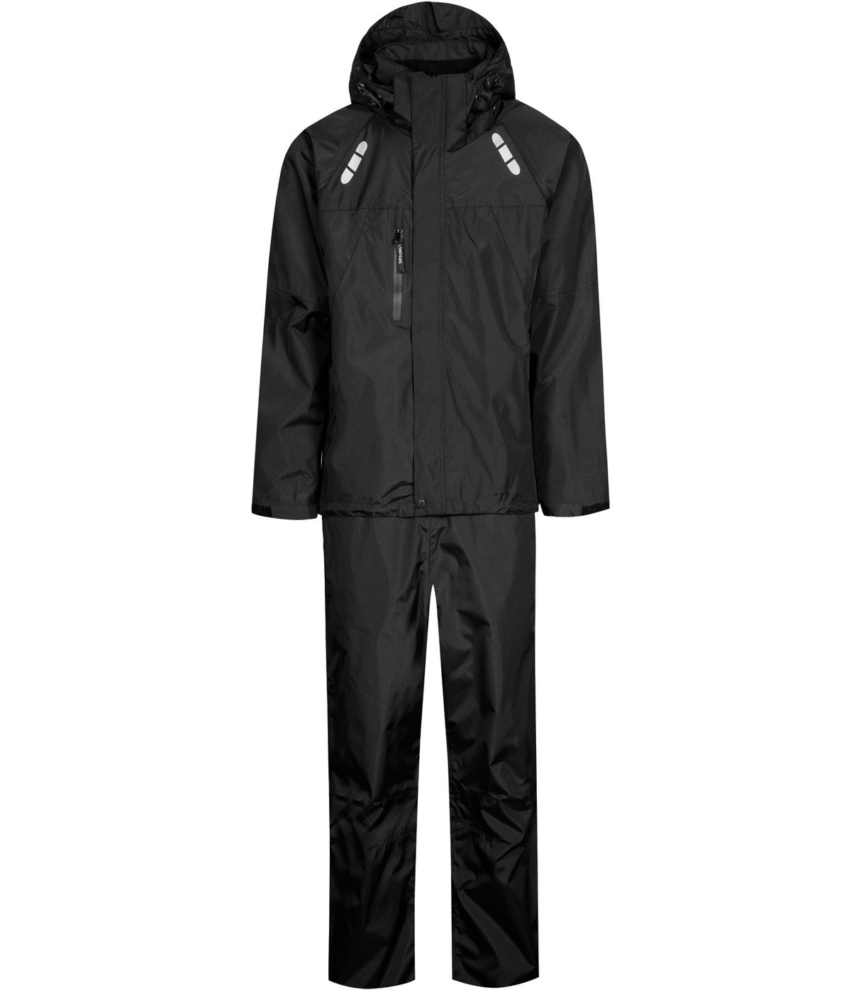 Åndbart letvægts regnsæt i blødt materiale - Sort