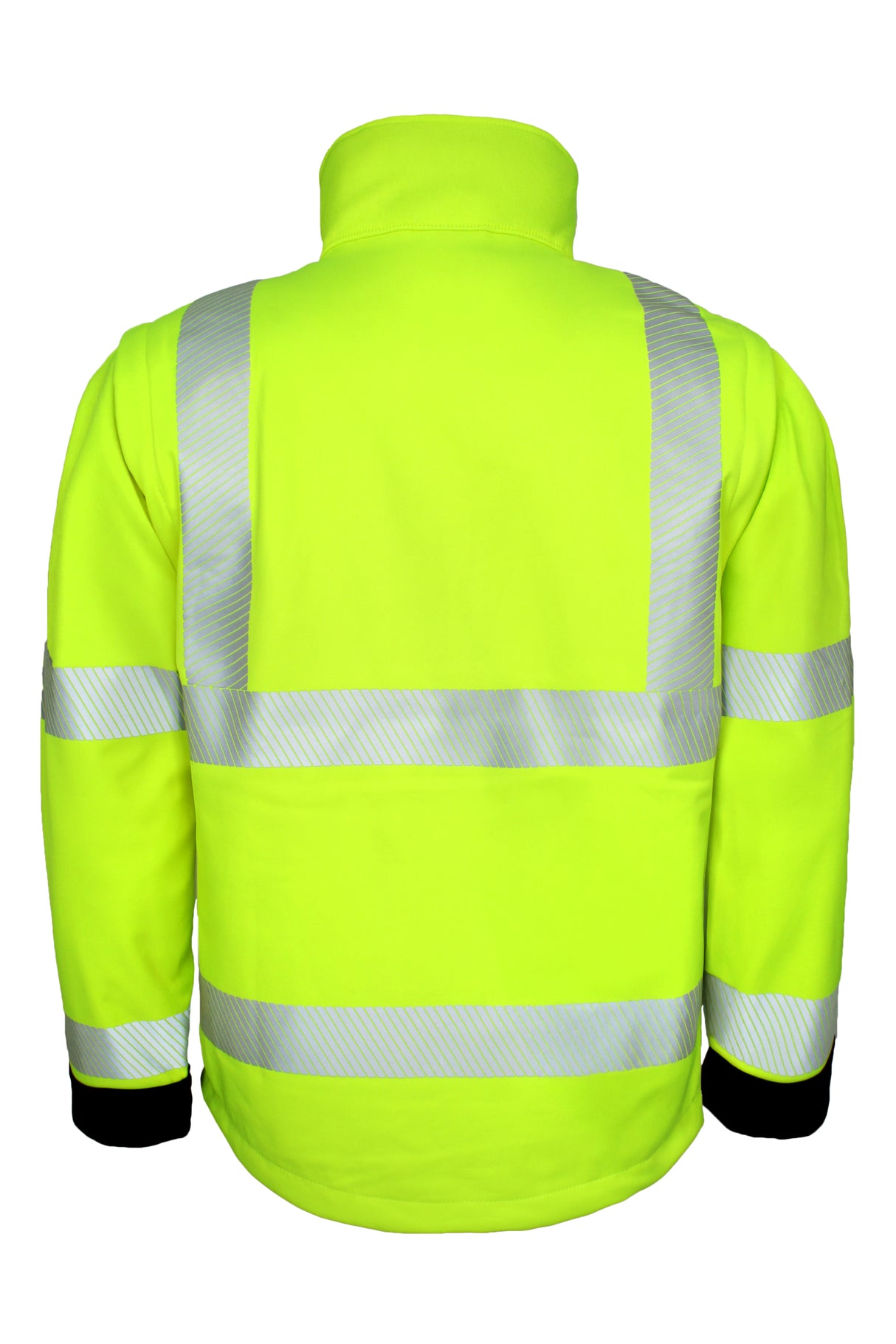 Åndbar Hi-Vis softshell jakke - Saturn Gul / Sort