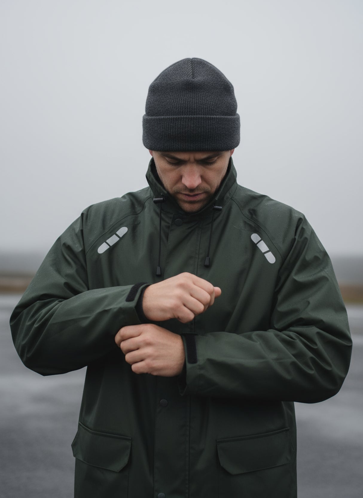 Åndbar letvægts skaljakke med høj slidstyrke - Grøn