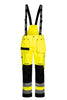 Åndbare Hi-Vis skalbukser i robust og slidstærk håndværker kvalitet - Saturn Gul / Sort