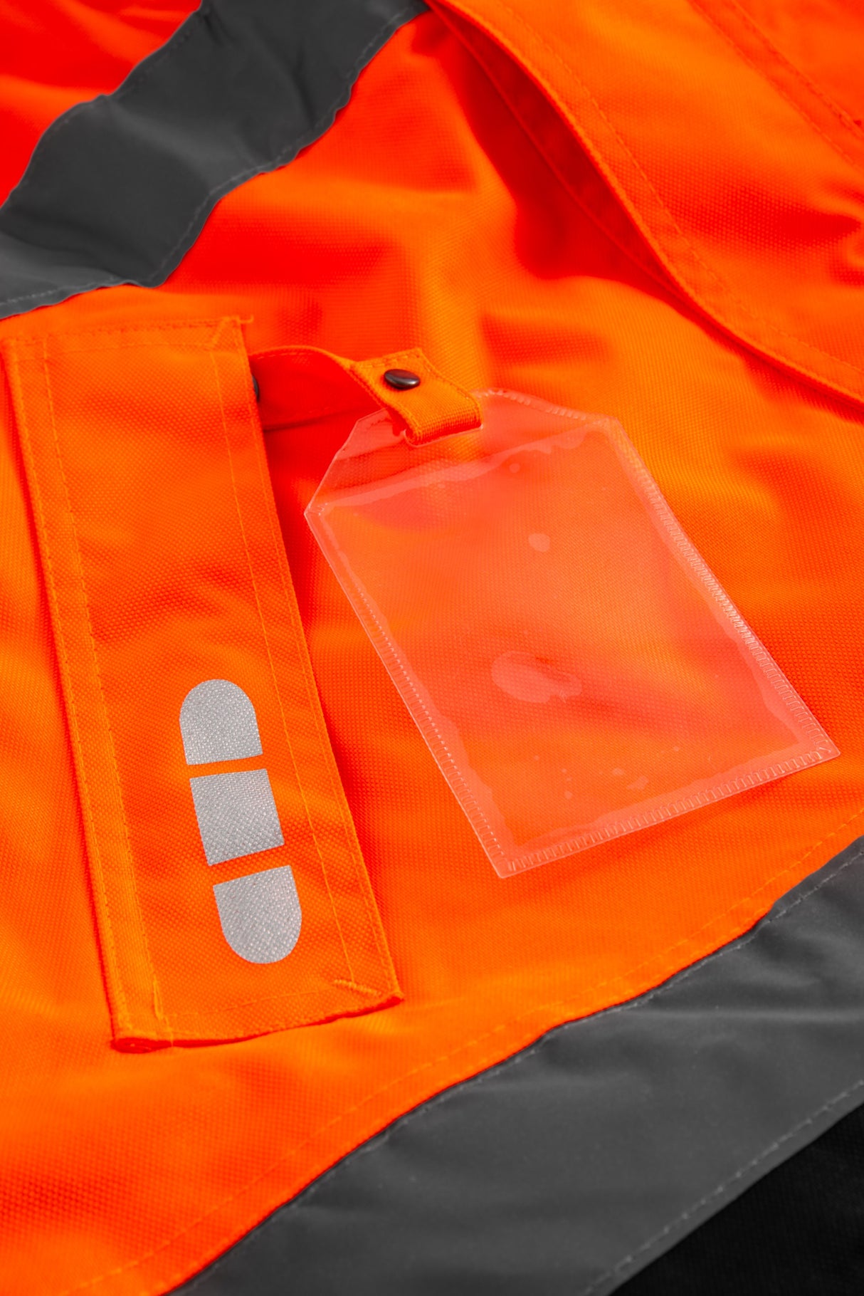 Åndbar Hi-Vis vinterjakke i robust og slidstærk håndværker kvalitet - Hi-Vis Orange / Sort