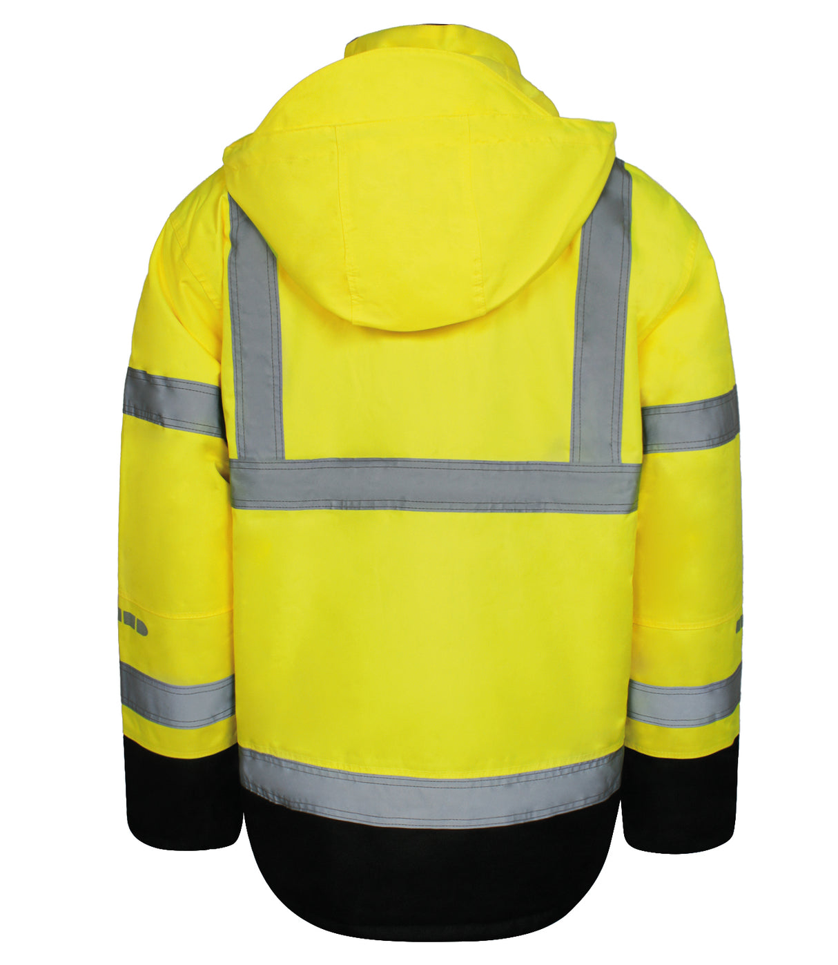 Åndbar Hi-Vis vinterjakke i robust og slidstærk håndværker kvalitet - Saturn Gul / Sort