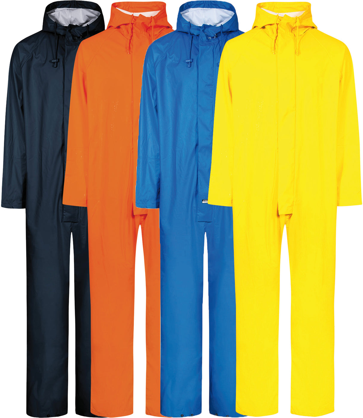 Brandhæmmende regndragt i PU kvalitet - Hi-Vis Orange