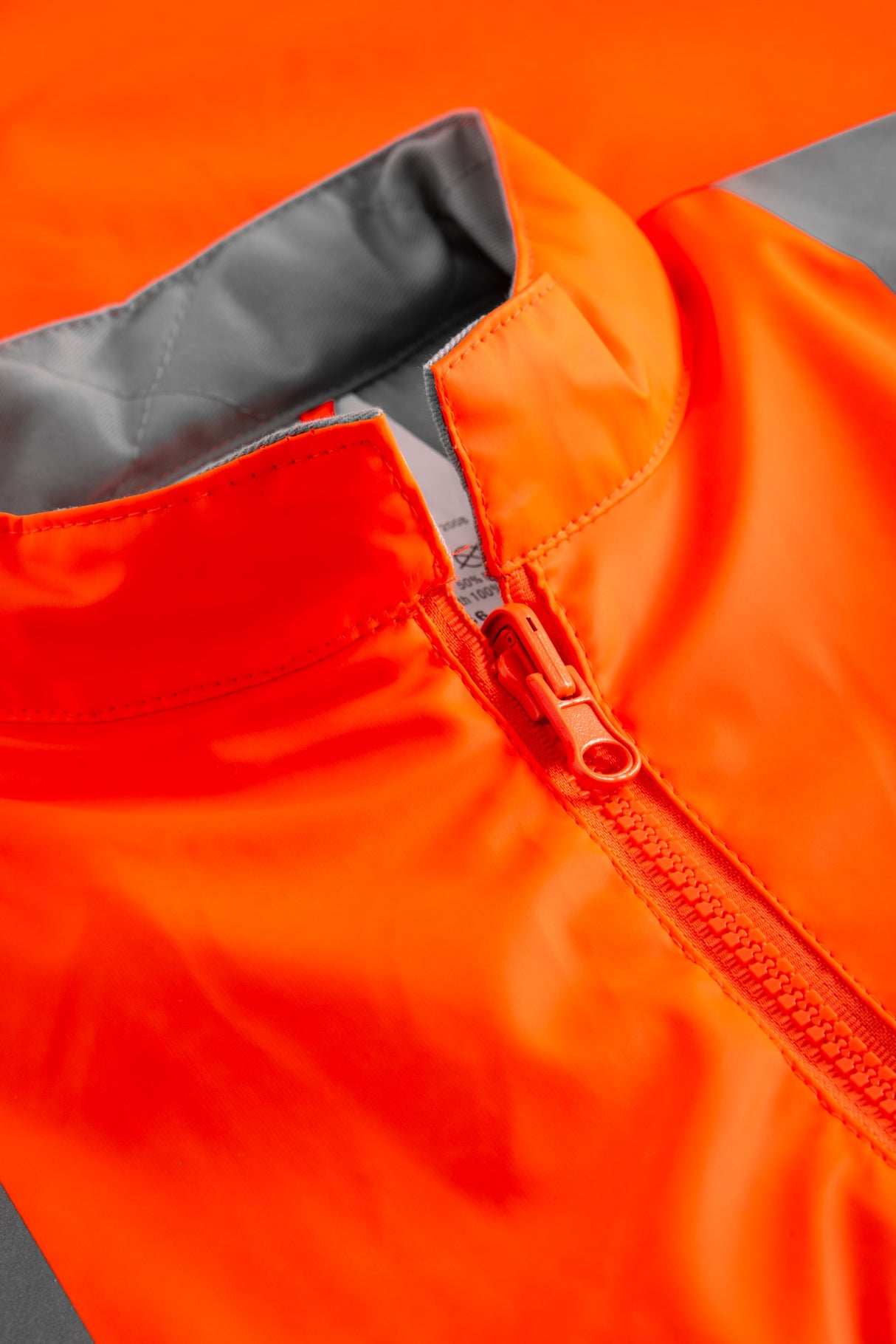 Brandhæmmende Hi-Vis vest i PU kvalitet med quiltet foer - Hi-Vis Orange