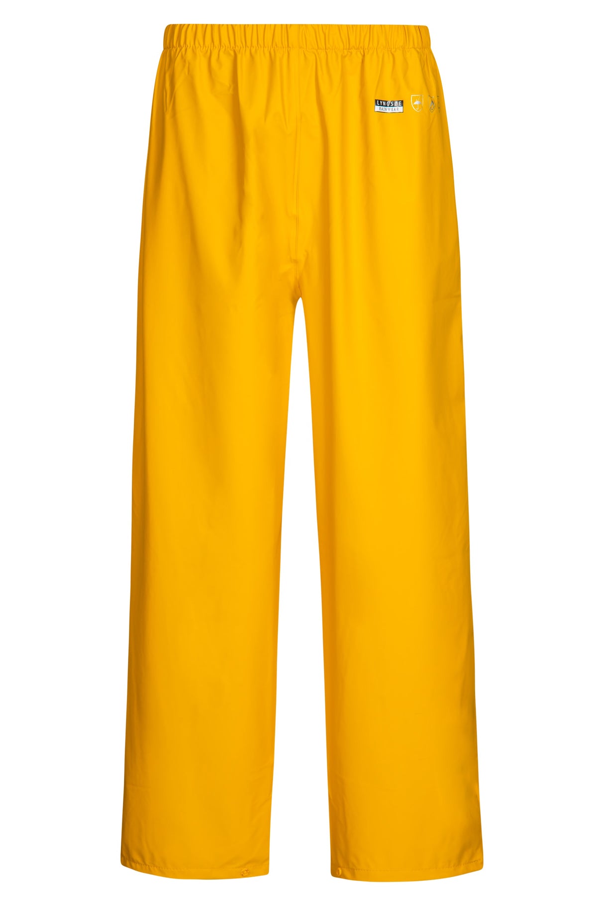 Brandhæmmende regnbukser i PU kvalitet - Gul