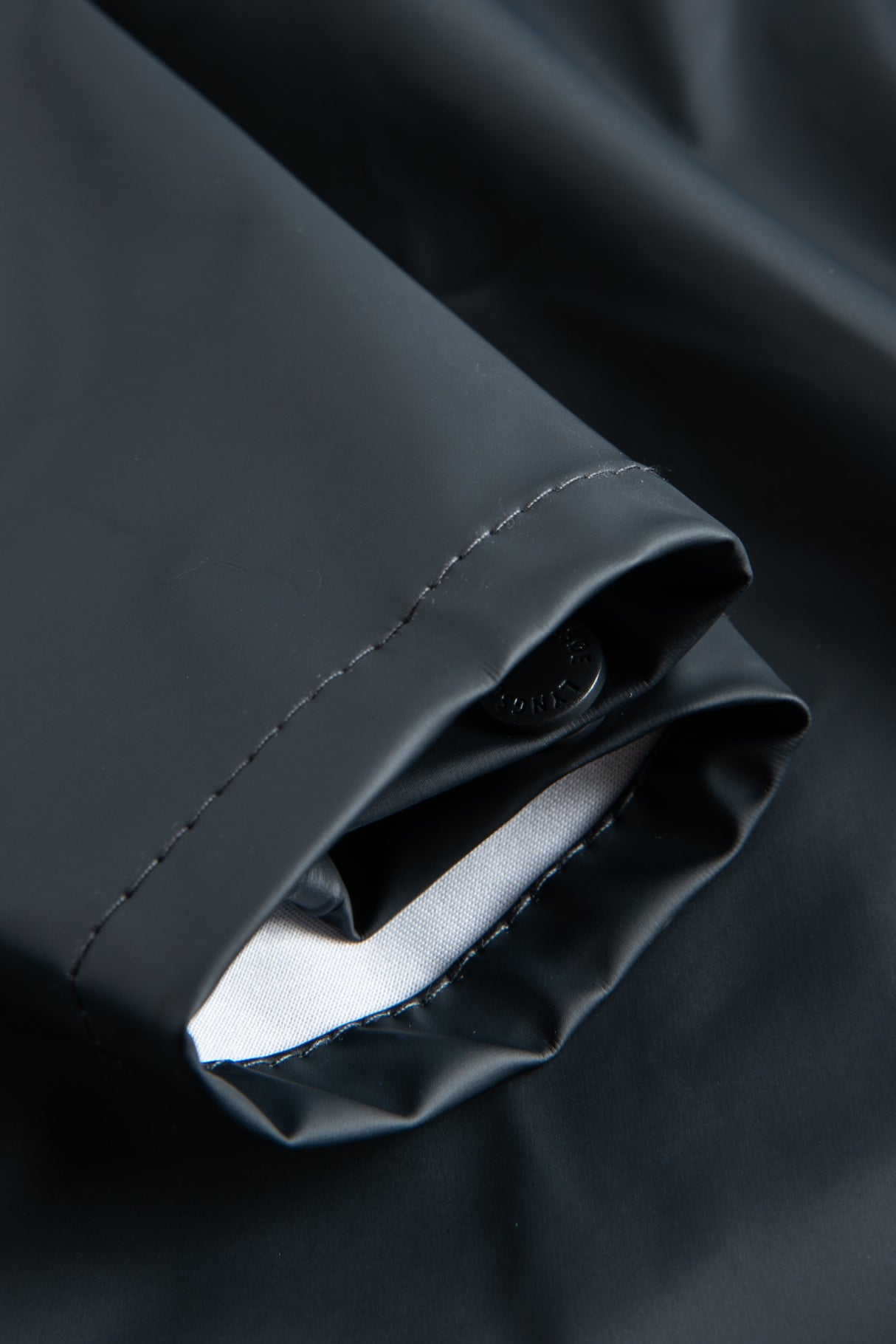 Brandhæmmende regnjakke i PU kvalitet - Navy