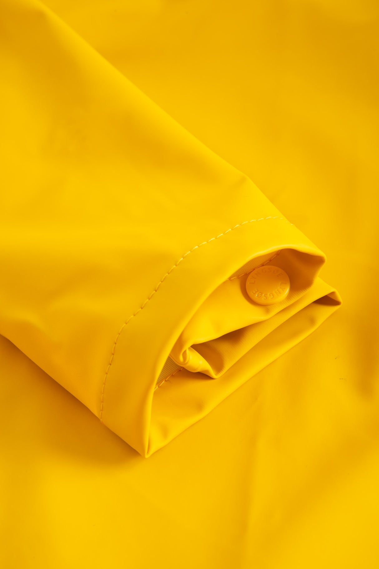 Brandhæmmende regnjakke i PU kvalitet - Gul