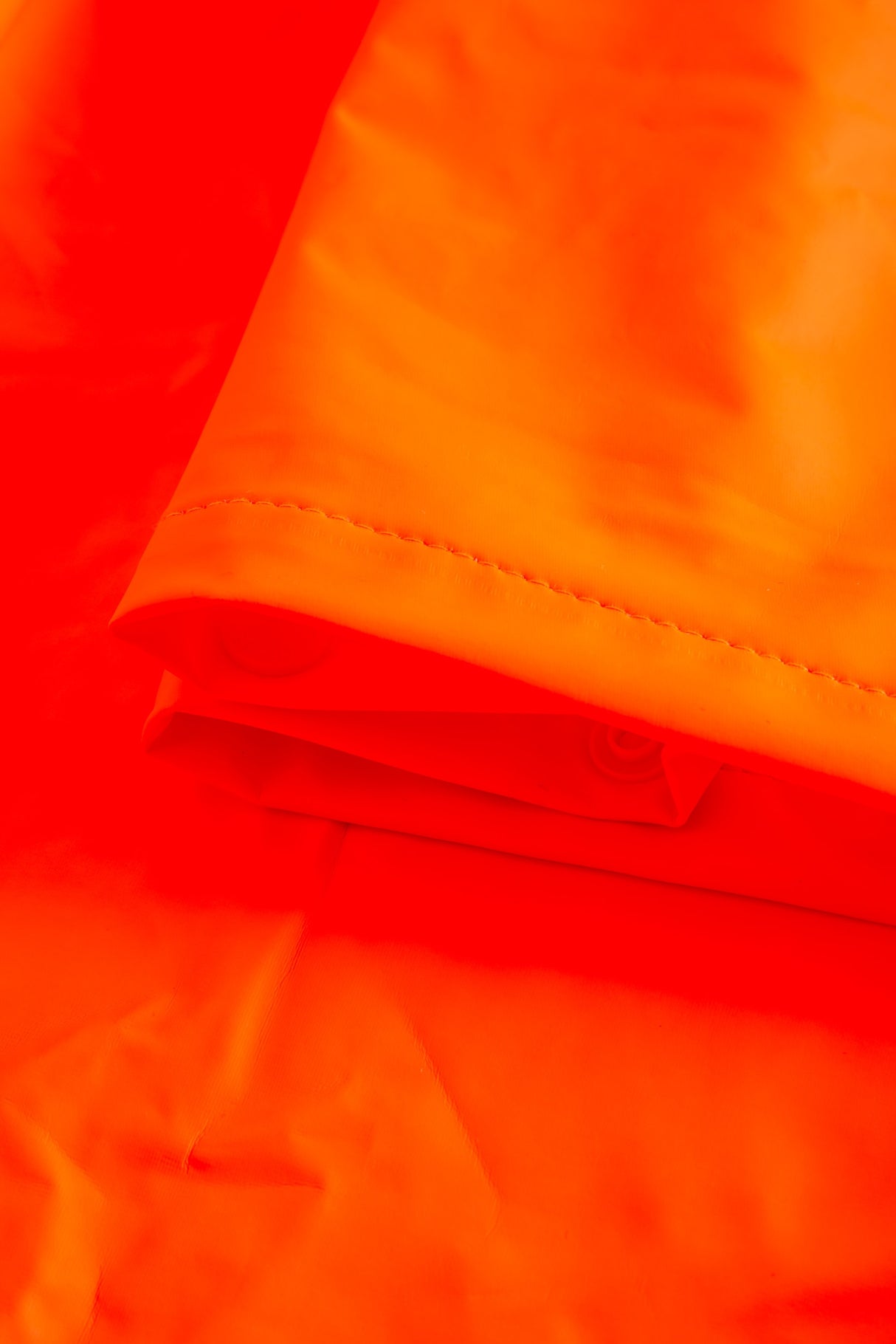 Brandhæmmende Hi-Vis regnbukser i PU kvalitet - Hi-Vis Orange