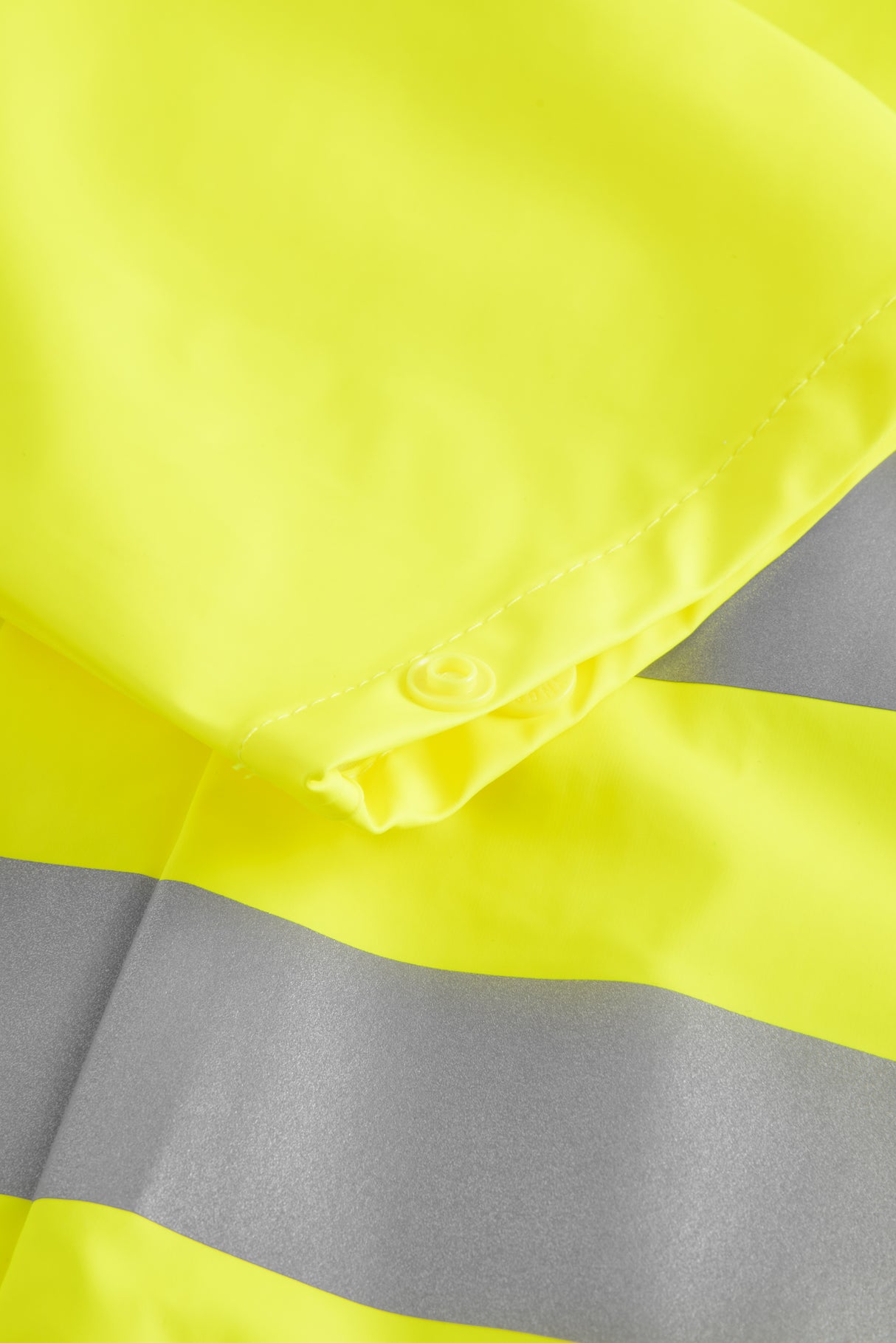 Brandhæmmende Hi-Vis regnjakke i PU kvalitet med RWS-reflekser - Saturn Gul