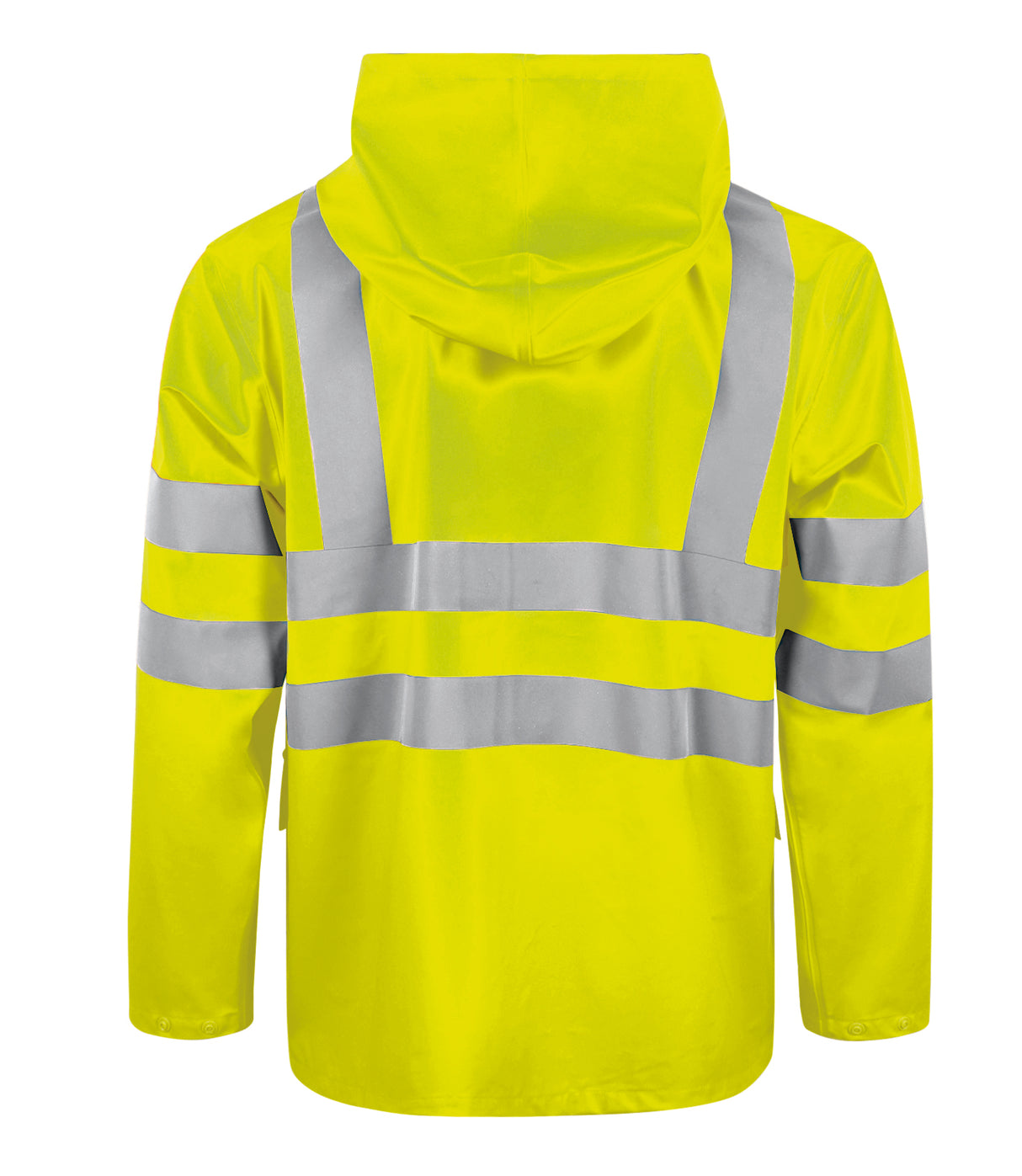 Brandhæmmende Hi-Vis regnjakke i PU kvalitet til kvinder - Saturn Gul