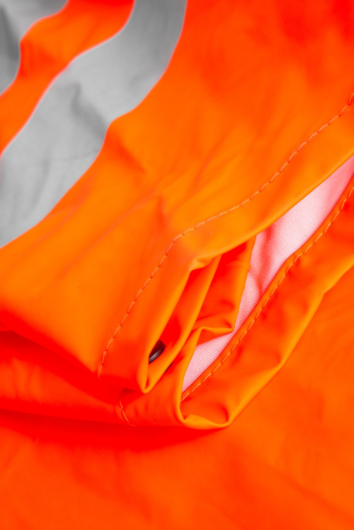 Brandhæmmende Hi-Vis regndragt i PU kvalitet - Hi-Vis Orange