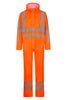 Brandhæmmende Hi-Vis regndragt i PU kvalitet med RWS-reflekser - Hi-Vis Orange