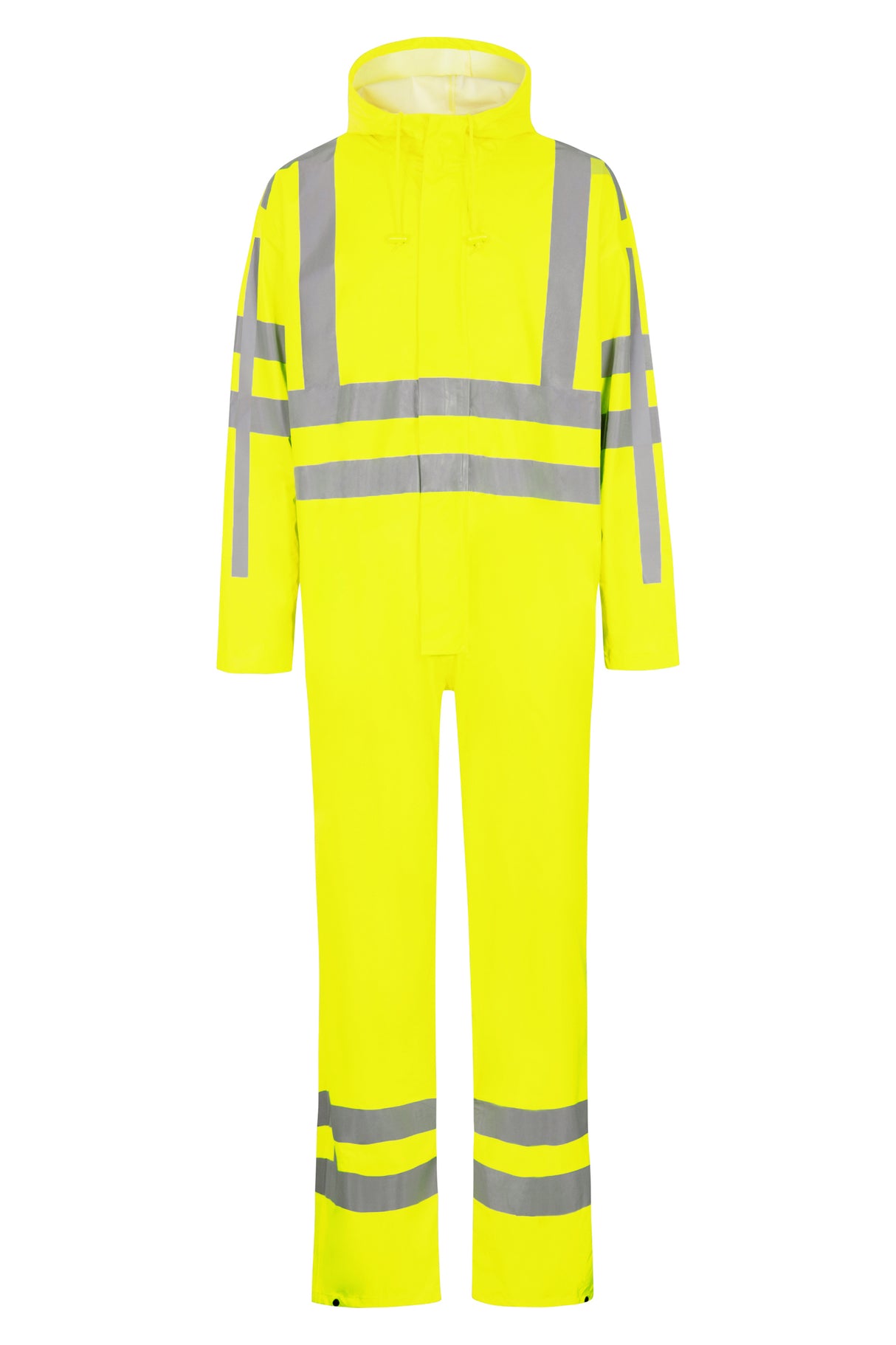 Brandhæmmende Hi-Vis regndragt i PU kvalitet med RWS-reflekser - Saturn Gul
