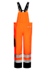 Brandhæmmende Hi-Vis regnoveralls i kraftig PU kvalitet - Hi-Vis Orange / Navy