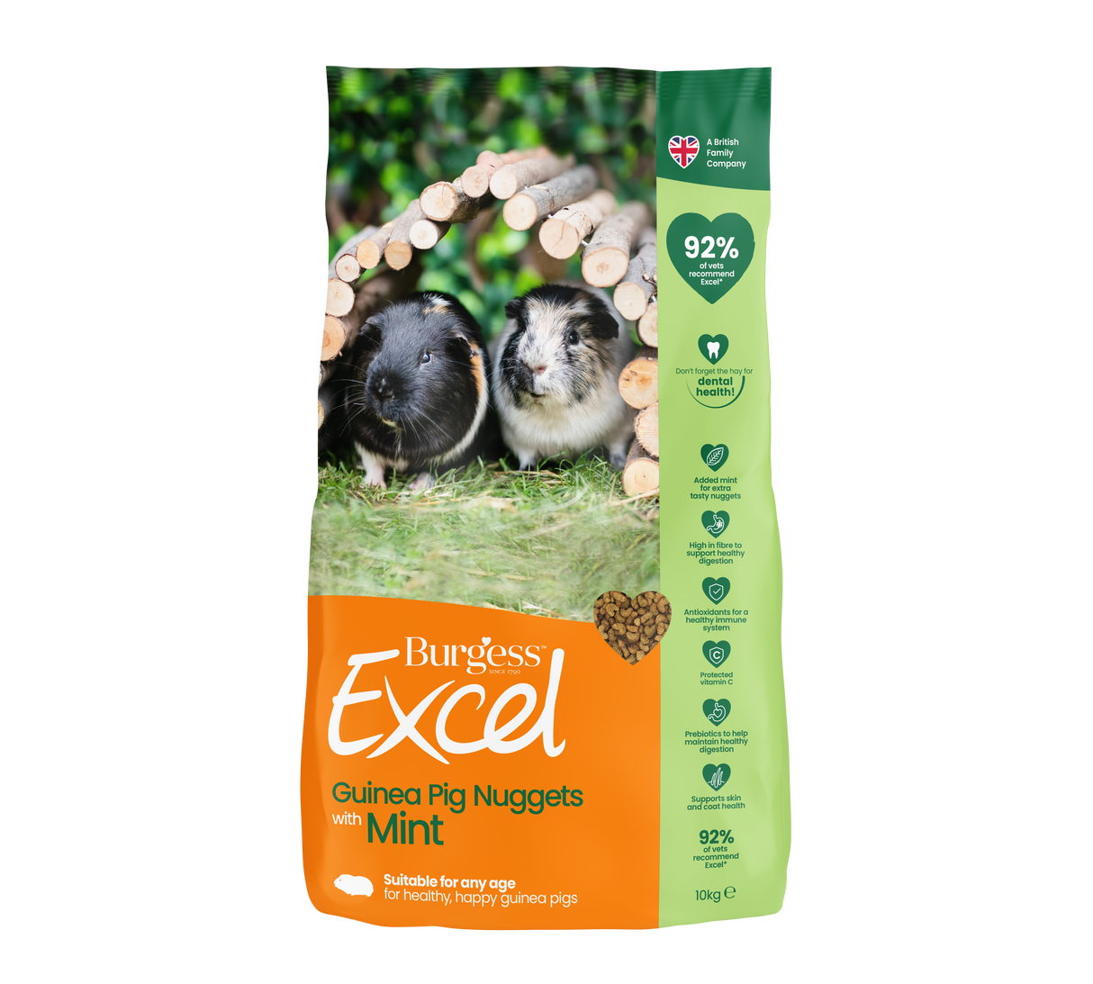 Excel marsvin foder - 10kg