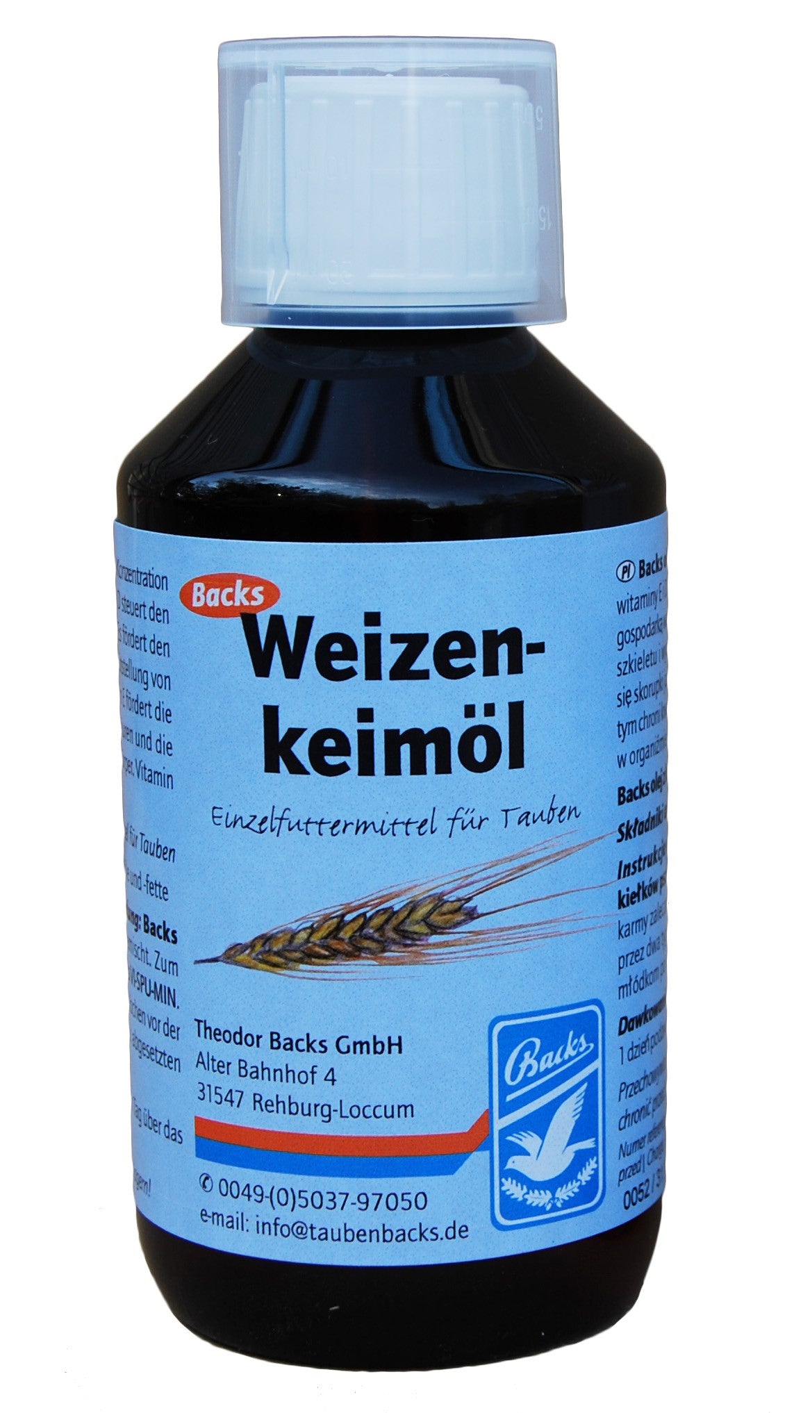 Hvedekimsolie - 250 ml.