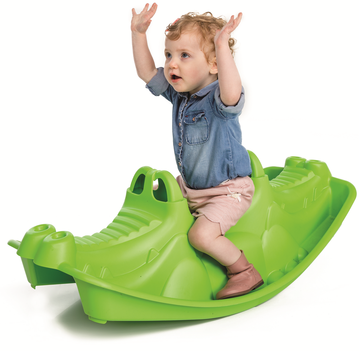 Plastvippe krokodille, grøn PARADISO TOYS