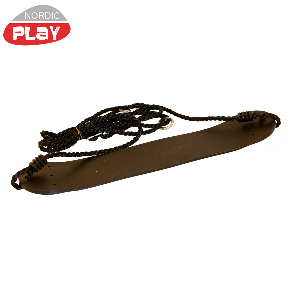 Blød gynge med reb - sort/sort