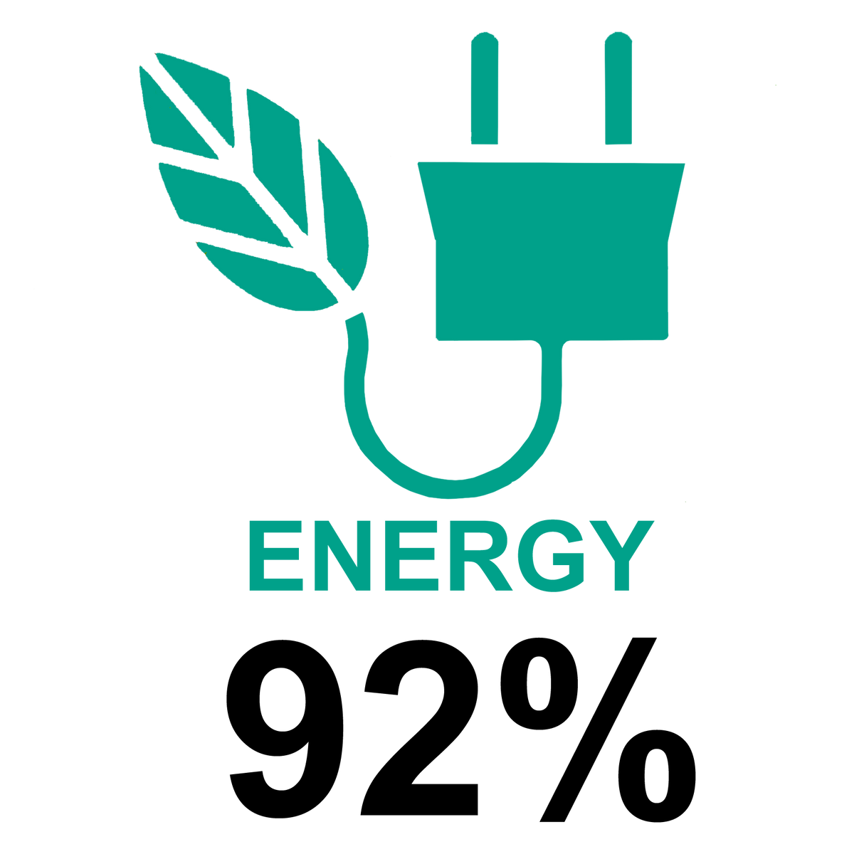 Terrassevarmer 1500W gulvmodel - sort