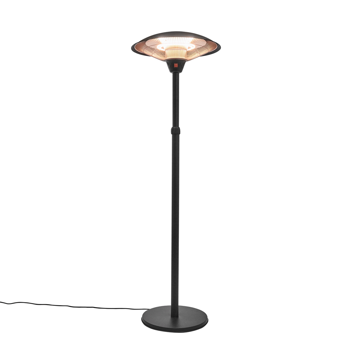 Terrassevarmer 2100W gulvmodel - sort