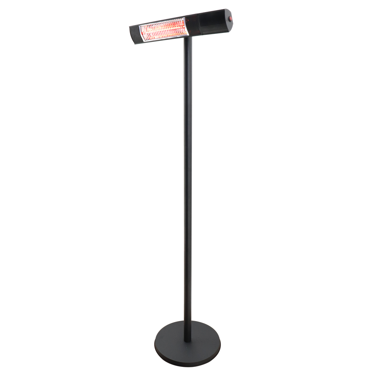 Terrassevarmer 500/1000/1500W gulvmodel, remote, RGT, sort