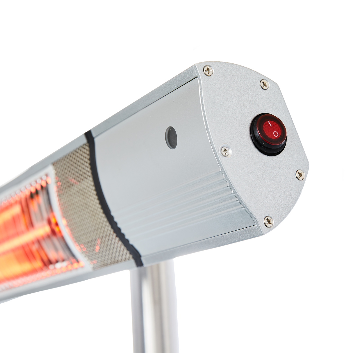 Terrassevarmer 500/1000/1500W gulvmodel, remote, RGT, sølv