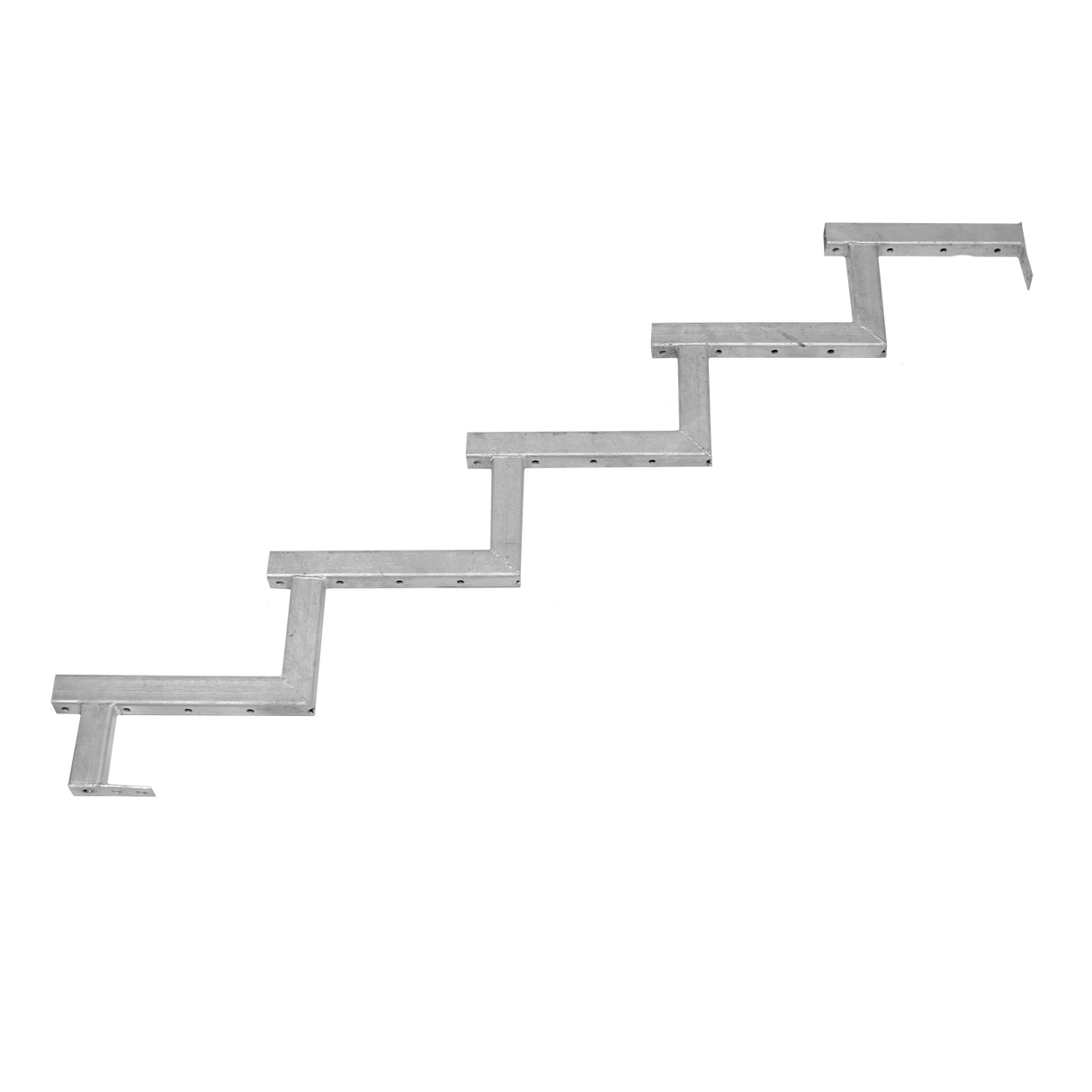 Galvaniseret trappevange 5-trin