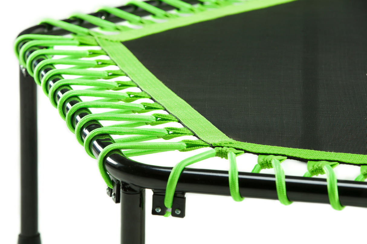 Fitness trampolin med håndtag, grøn Salta